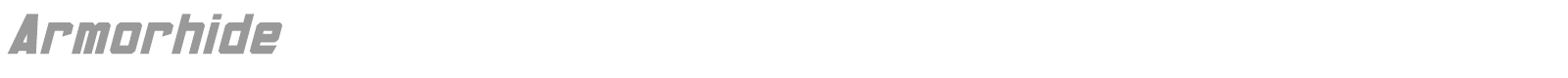Armorhide font preview